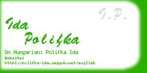ida polifka business card
